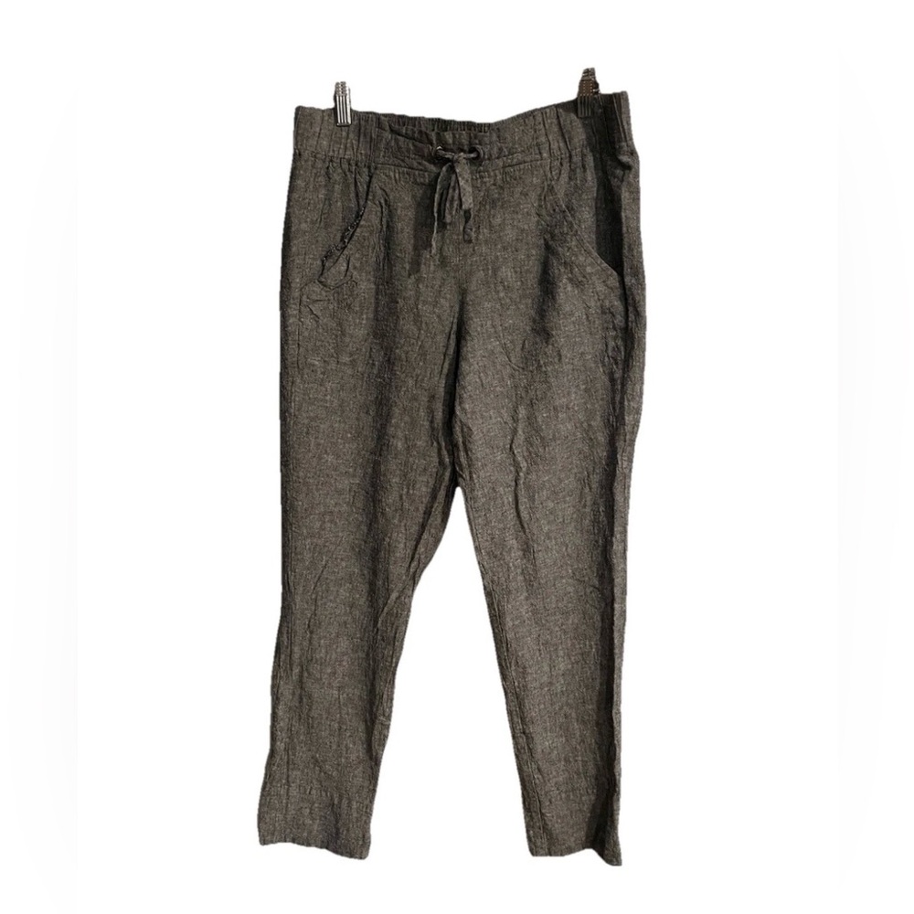 Van Heusen Women's Pull On Pant Linen Blend Tapered Leg Heather
Gray NWT Sz. 8